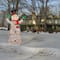 48" Crystal Snowman Decoration, Clear Mini LED Lights